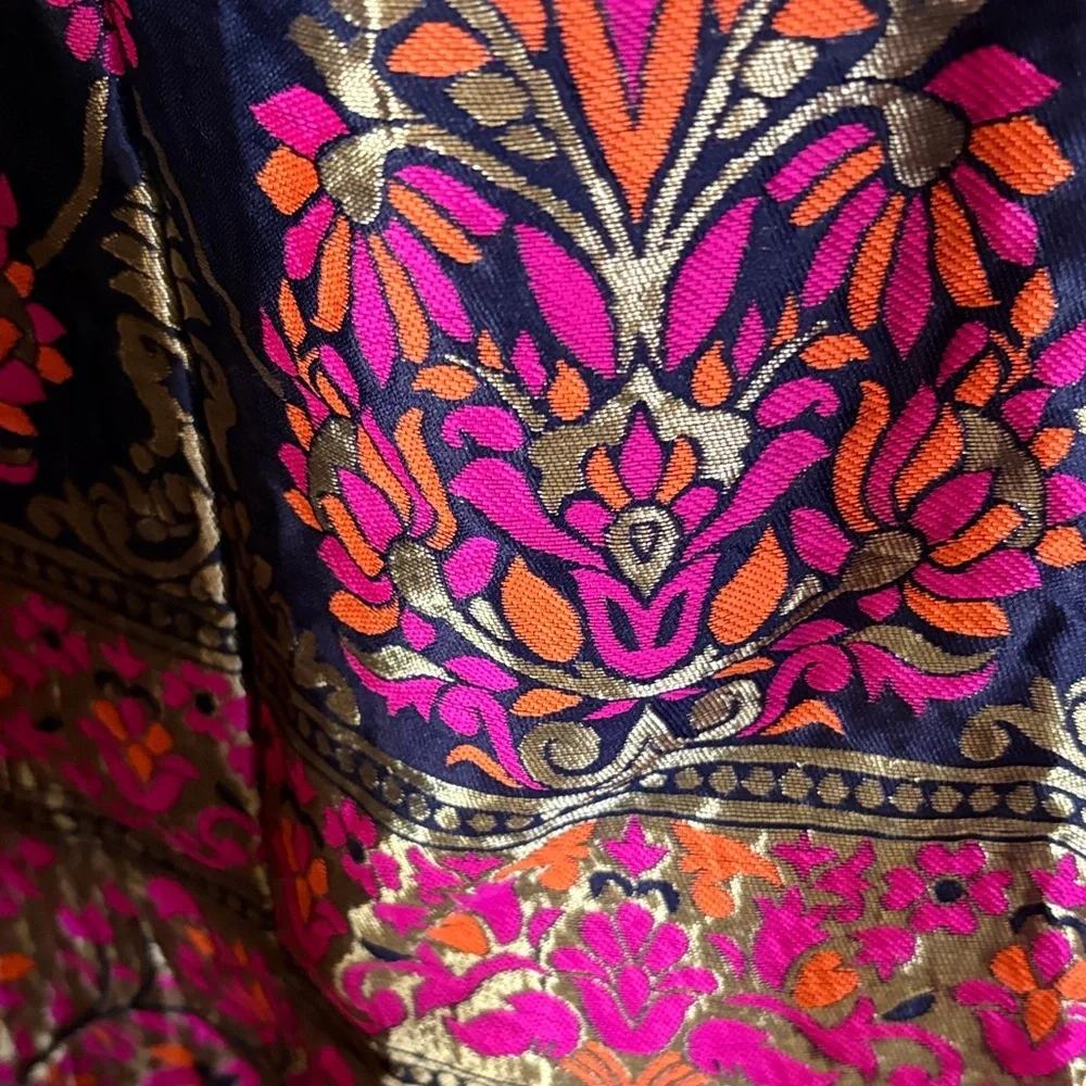 Indian style lehenga choli Vibrant Floral Sleeveless Dress
